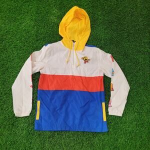 Pac-Man Jacket Medium 22x29 Windbreaker Baggy